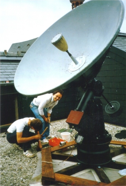 Radio telescope St. Michael-Gymnasium Bad Münstereifel
