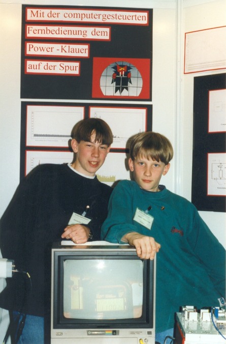Alexander and Stefan at the state contest "Schüler experimentieren"