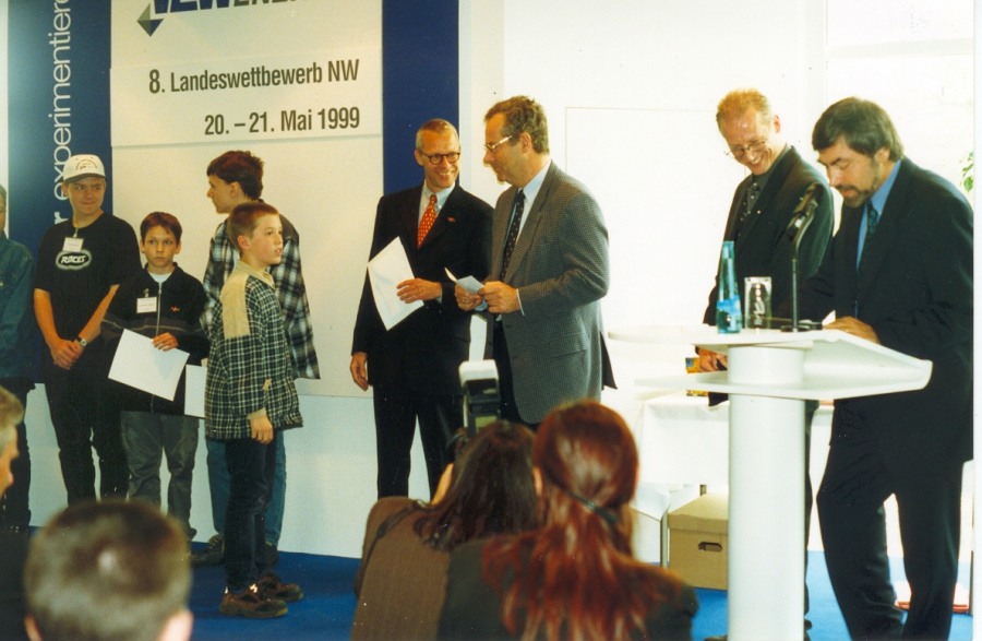 Robin at the awards ceremony of the state competition