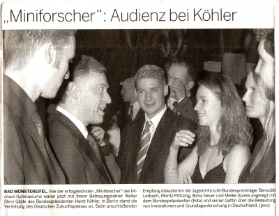 "Miniforscher": Audienz bei Köhler