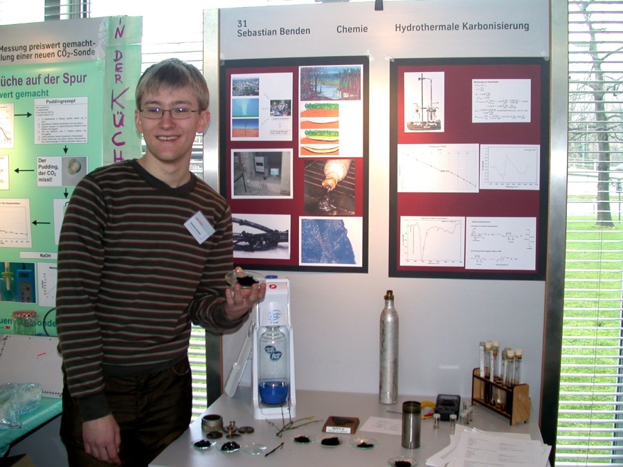 Sebastian Benden at his exhibit at the regional competition