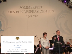 Bundespräsident Horst Köhler und Eva Luise Köhler - Schloss Bellevue