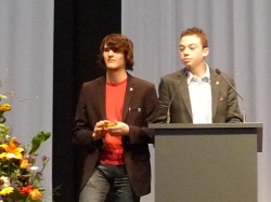 Michael Schmitz and Tobias Kaufmann visit the regional contest