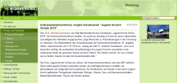 Jugend forscht School 2010 Press Release - National Contest
