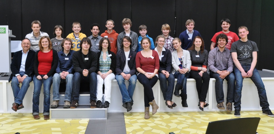 The young researchers of St. Michael-Gymnasium at the regional contest in Düsseldorf