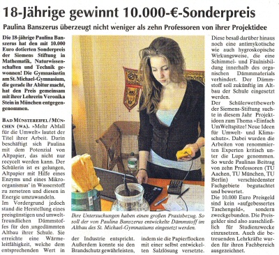18-Jährige gewinnt 10.000-€-Sonderpreis