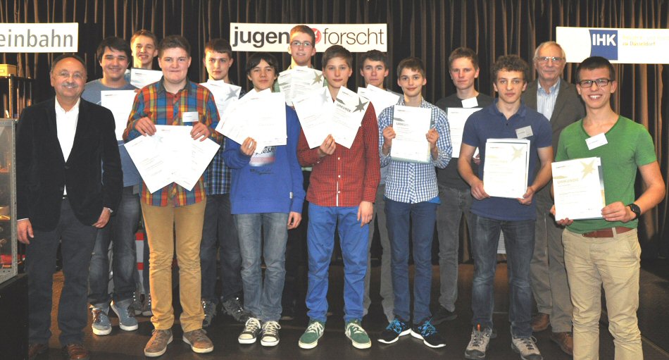 Our successful students at the regional contest in Düsseldorf