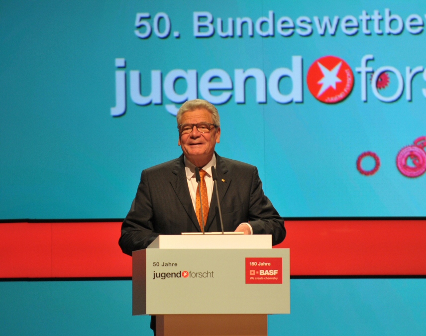 Bundespräsident Joachim Gauck hält die Festansprache (Quelle: Tobias Kaufmann)