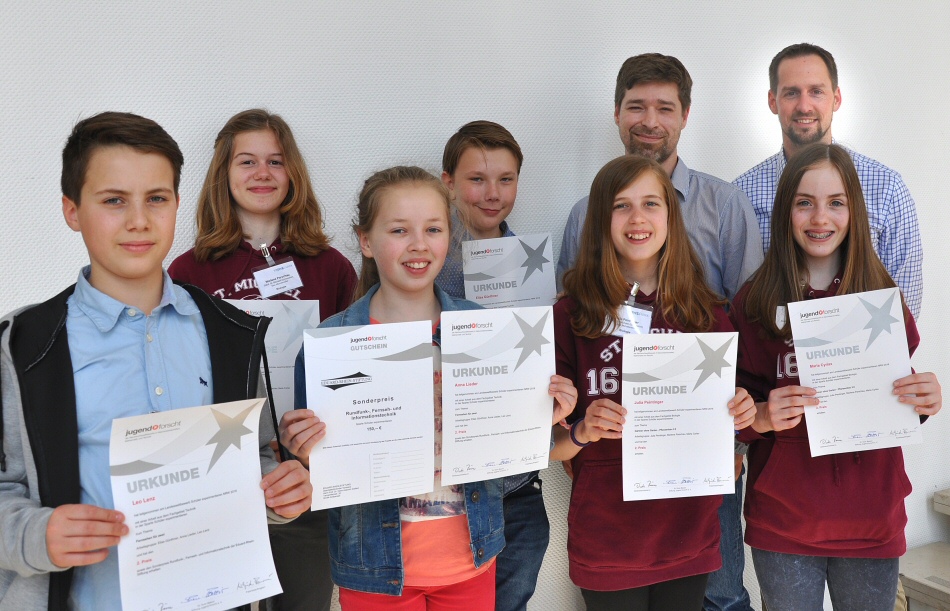 Our successful young researchers at the state contest "Schüler experimentieren"