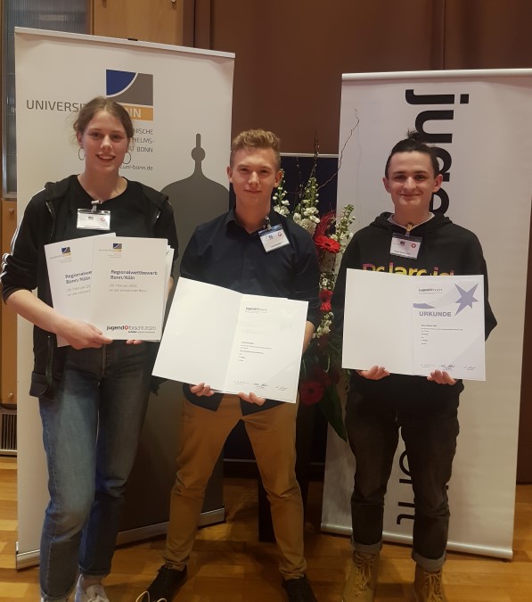 Winners of St. Michael-Gymnasium at the regional contest in Bonn